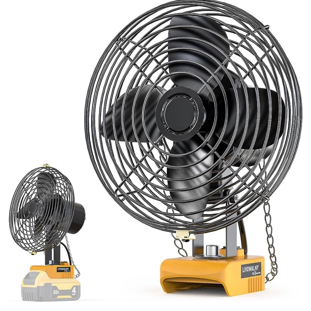 Portable Fan for Dewalt 20v Battery